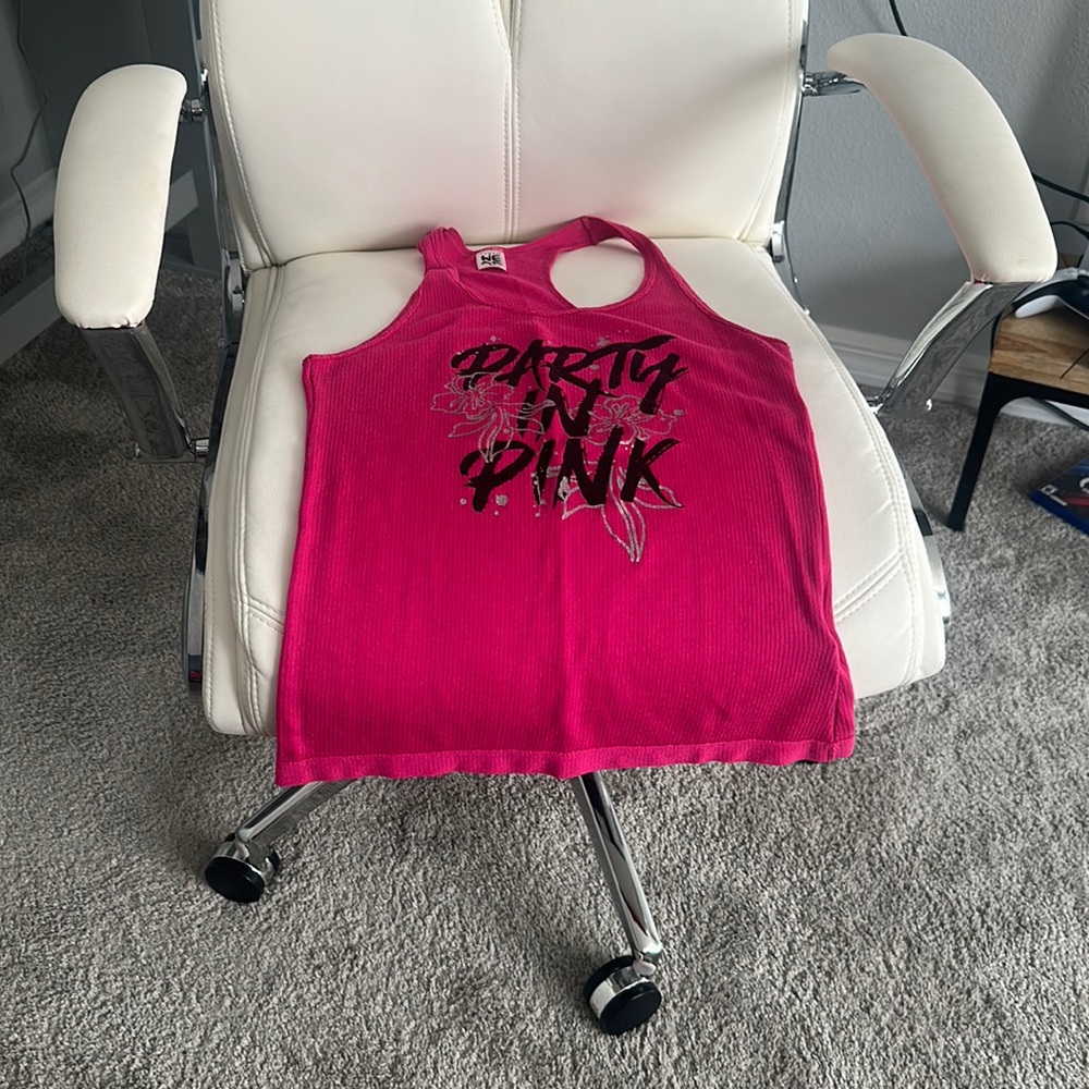 Party in Pink tank top, size S